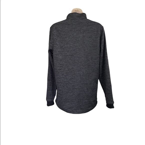 😍2/$20 Under Armour Sz S Grey & Orange Half Zip Coldgear Pullover - Picture 5 of 10